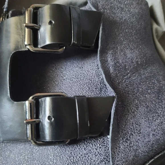 Tibi | Navy Blue & Black Piper Block Heeled Booties Sz 39.5 - Picture 8 of 12